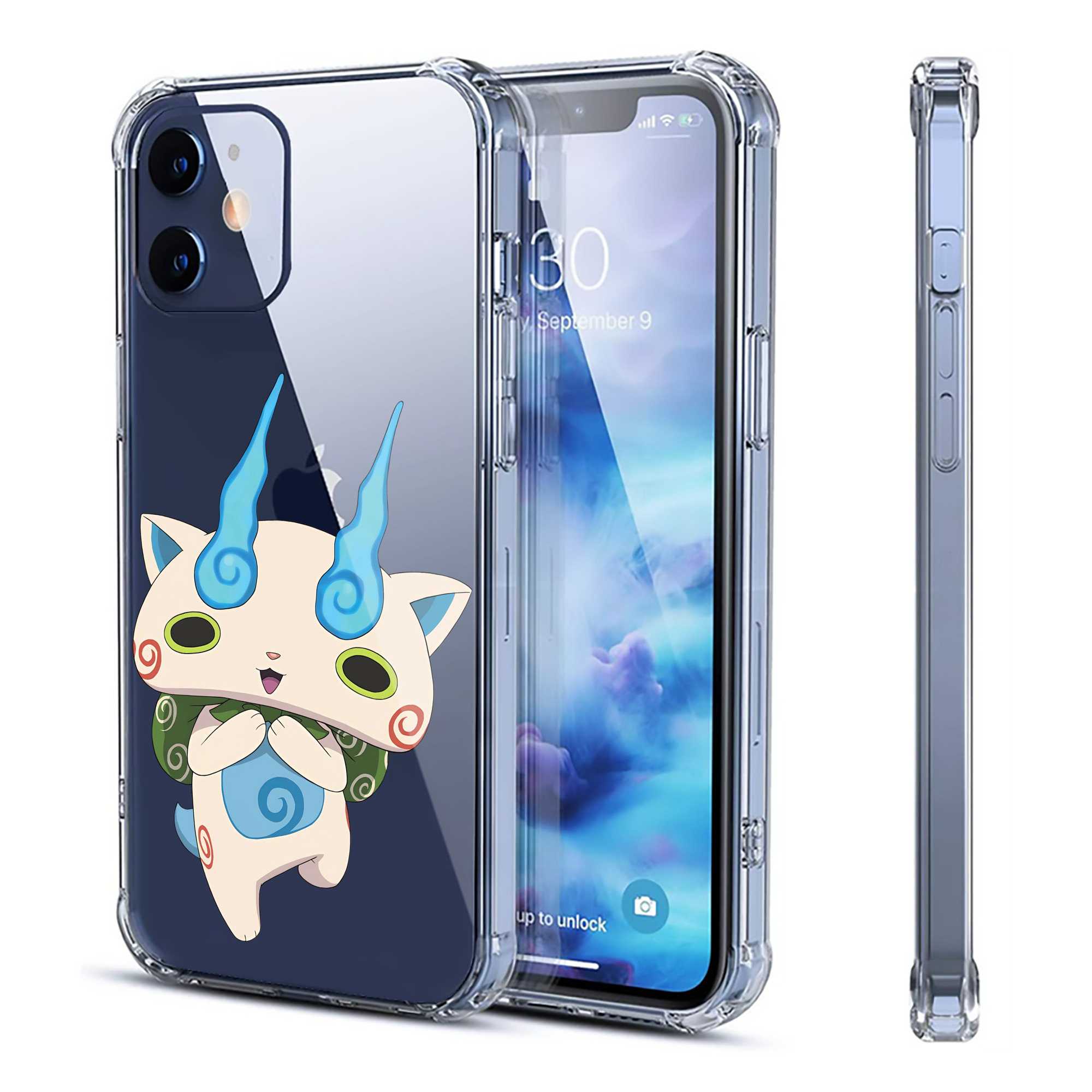 （画像用） 妖怪ウォッチ Yo-kai Watch 【iPhone 12シリーズ対応】透明スマホケース（クリアソフトケース）